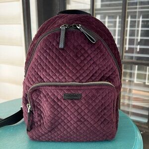 Vera Bradle Iconic Mini Backpack in Blackberry Wine